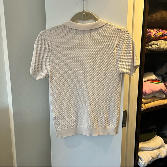 Zara knit polo size medium with detail buttons - Picture 4 of 4